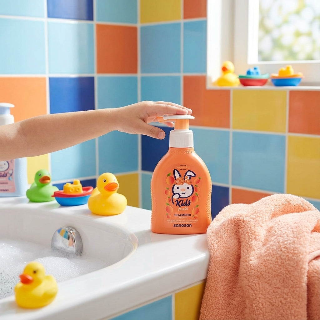 Sanosan Kids Peach Shampoo, 200 ML