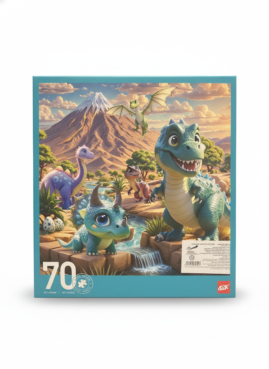 Selection Art Puzzle - Friendly Dinosaur Valley