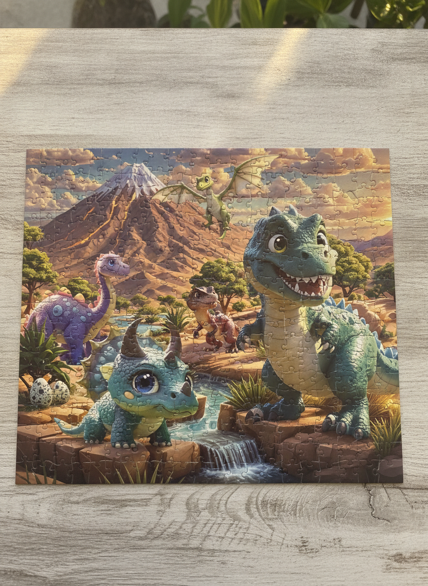 Selection Art Puzzle - Friendly Dinosaur Valley