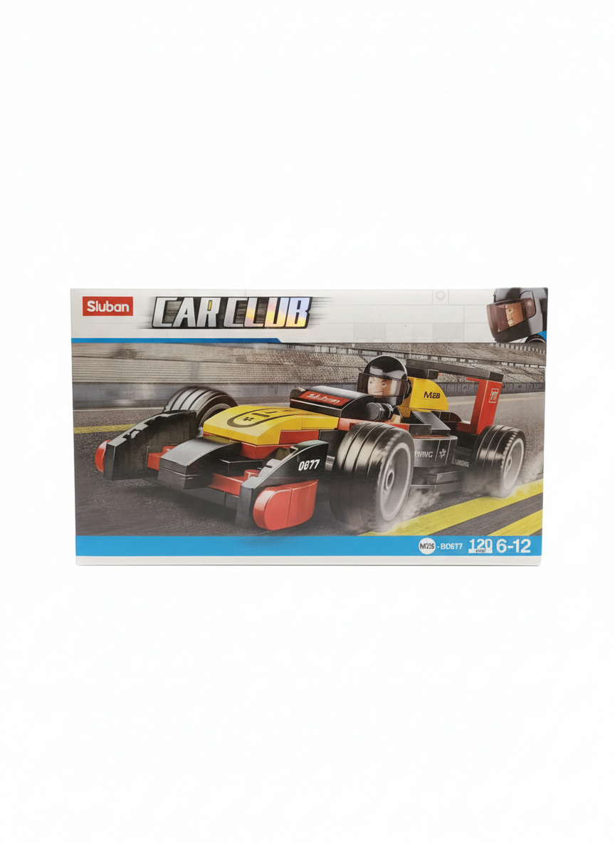 Sluban Car Club M38-B0677 Lightning Formula Race Car Building Blocks