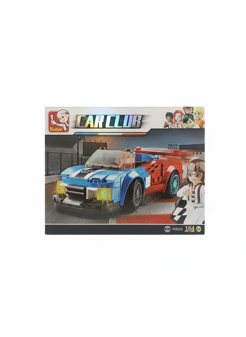 Sluban Car Club Race Car Building Blocks Set