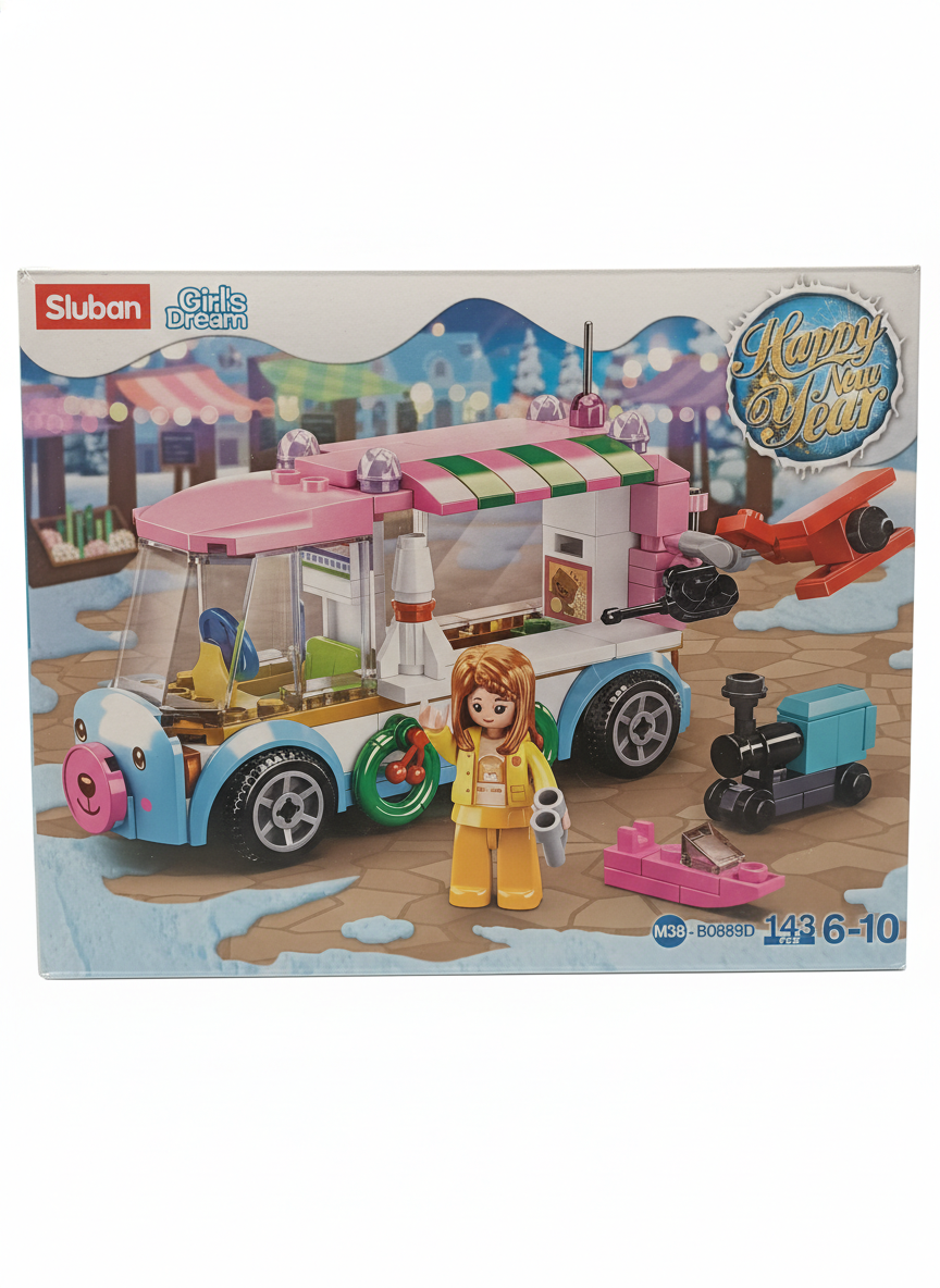 Sluban Girls Dream Happy New Year Food Truck Building Set