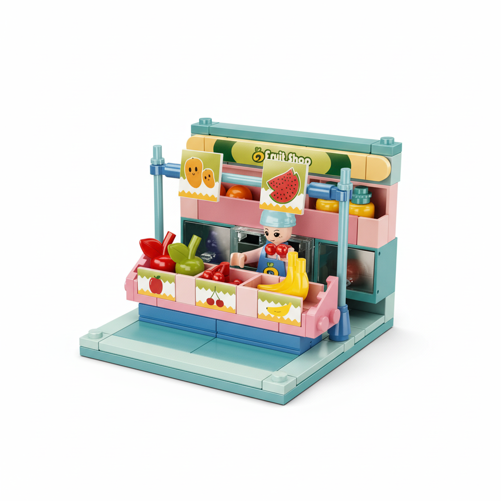 Sluban Mini Handcraft Fruit Shop Building Block Set