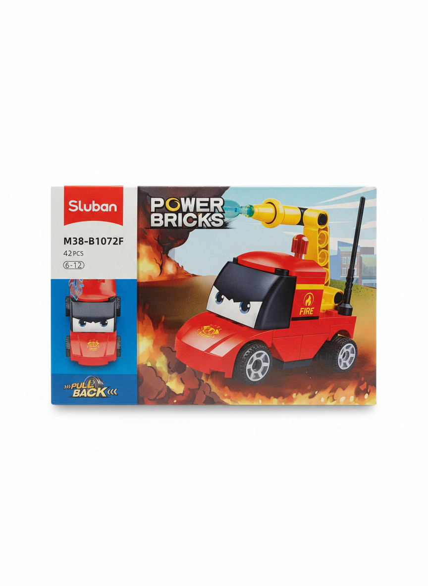 Sluban Power Bricks M38-B1072F Fire Rescue Truck