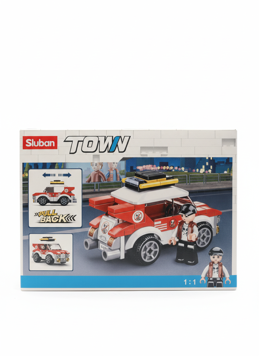Sluban TOWN Pull Back Car G-232 Building Blocks Set