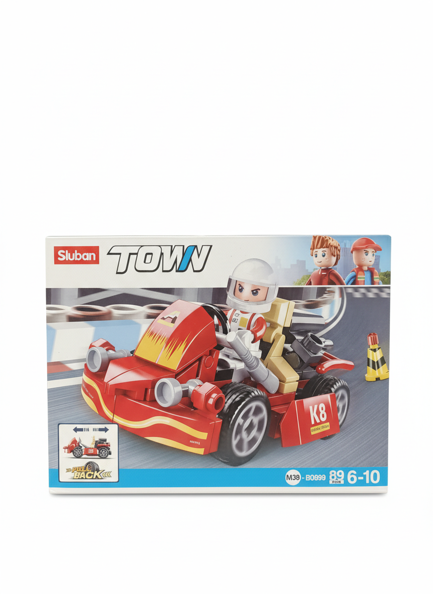 Sluban TOWN Pull Back Go-Kart M38-B0899