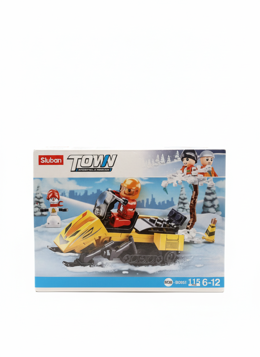 Sluban Town Snowfield Rescue Snowmobile Set (M38-B0951)