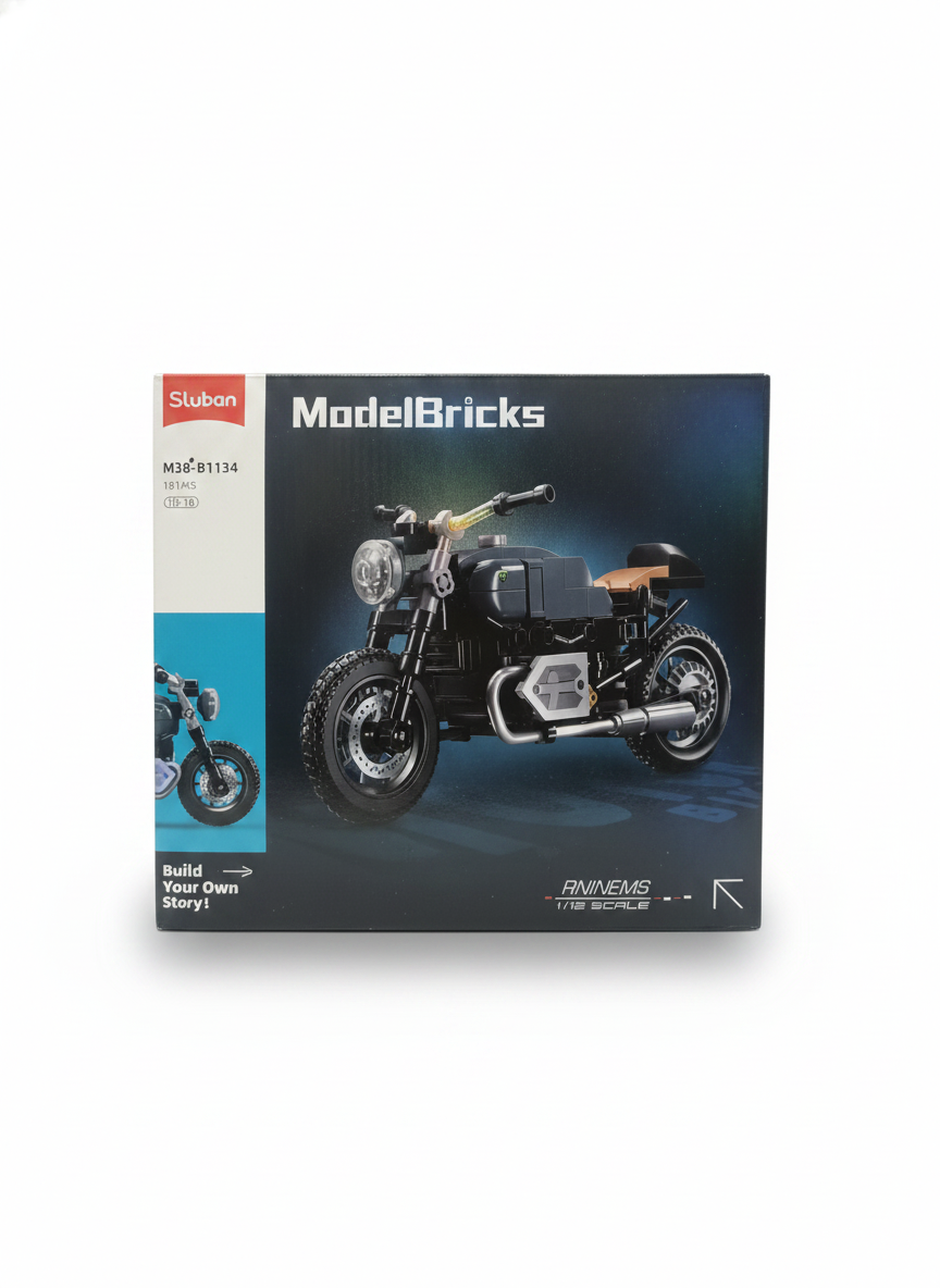 Sluban ModelBricks M38-B1134 1/12 Scale Motorcycle Building Set