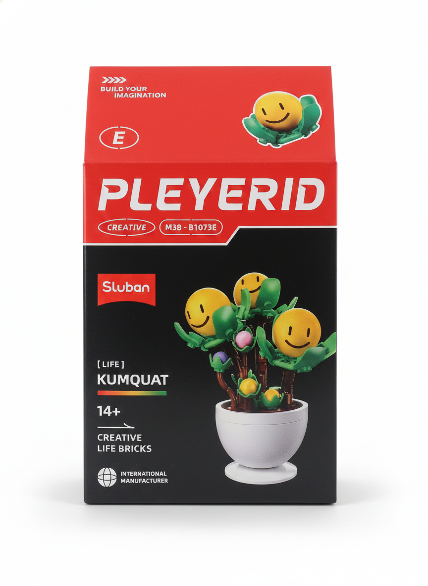 Sluban PLEYERID Creative Life Bricks Kumquat M38-B1073E
