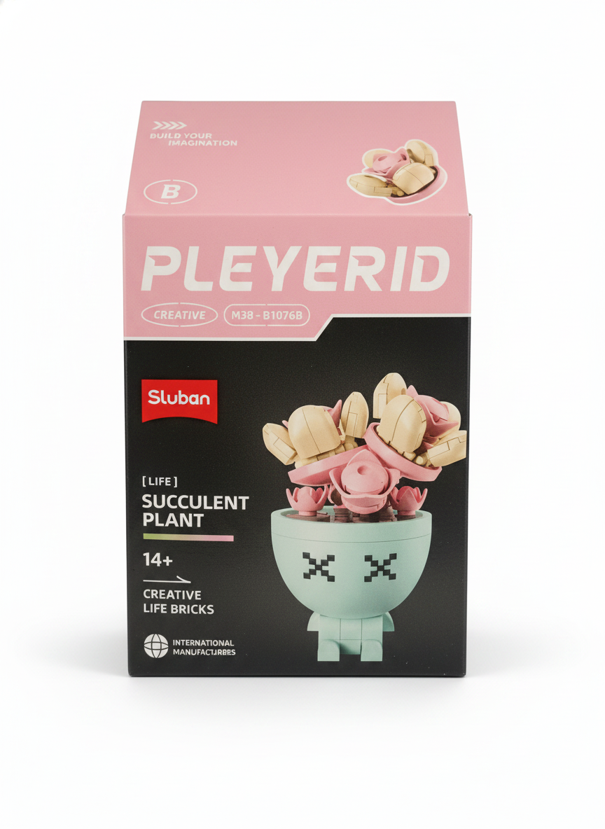 Sluban PLEYERID Creative Life Bricks Succulent Plant