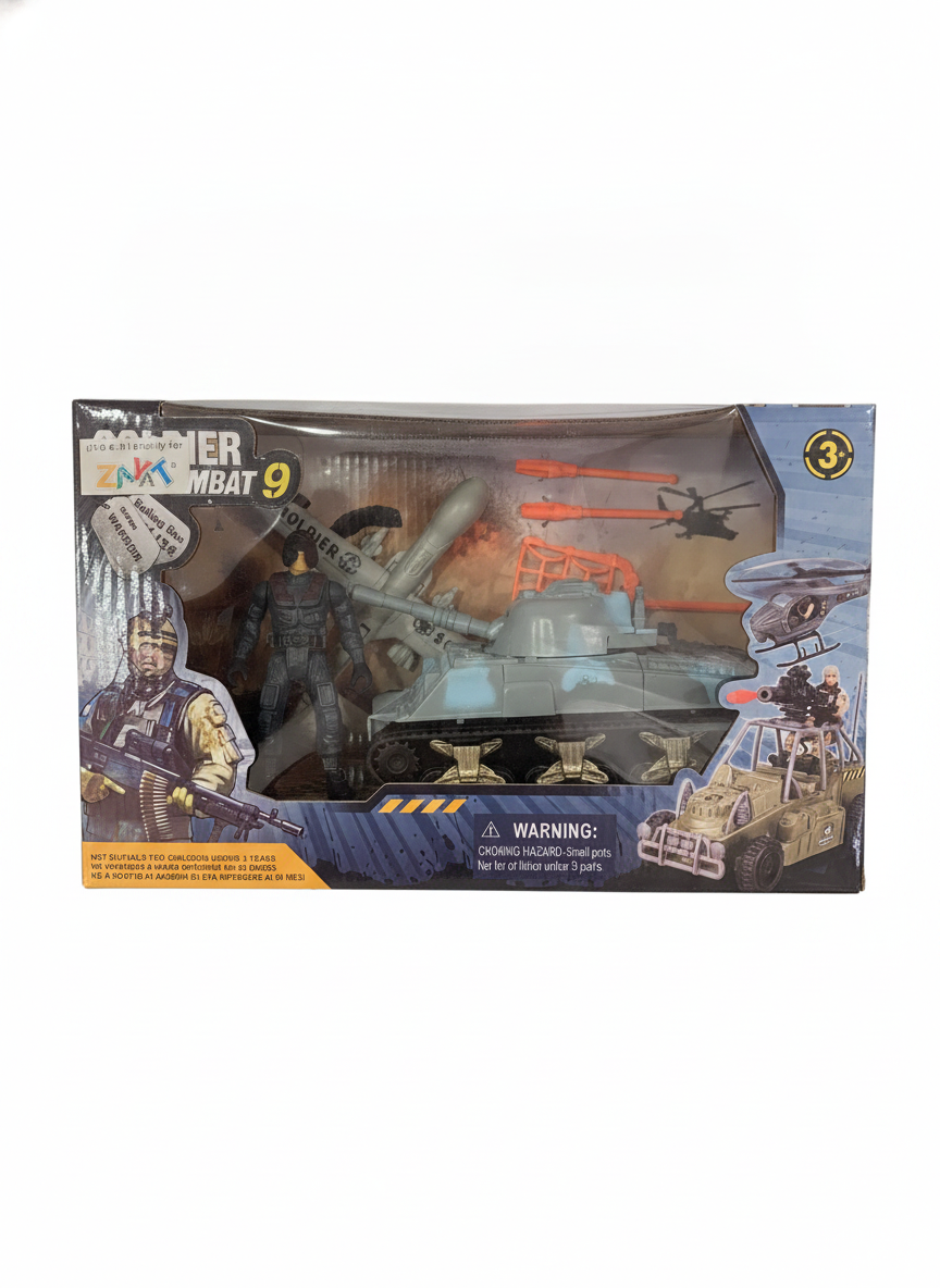 Soldier Combat 9 Action Playset