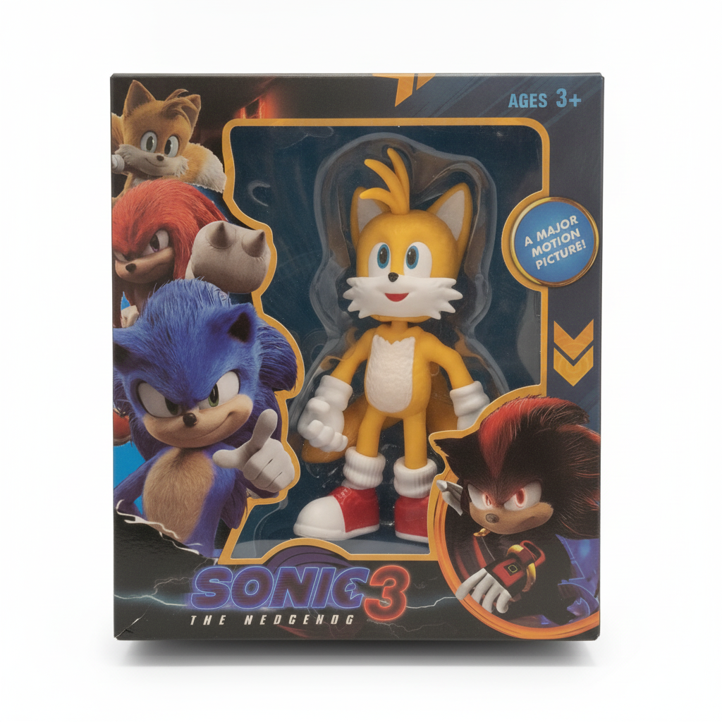 Sonic 3 The Hedgehog Tails Movie Action Figure