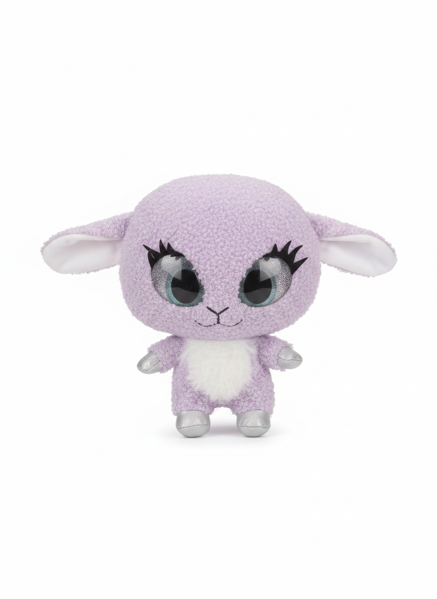 Sparkle Eyes Lavender Lamb Plush
