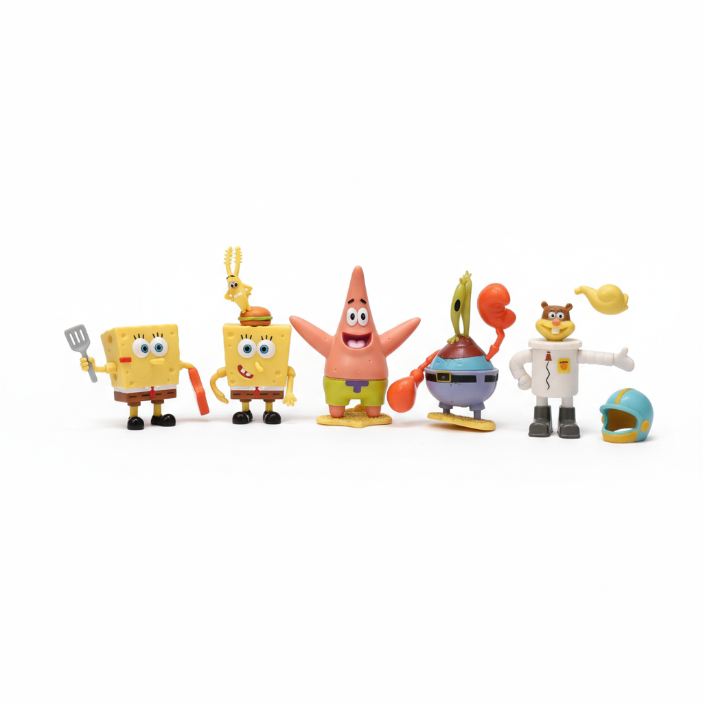 SpongeBob SquarePants Action Figure Set - New Series Collect Them All