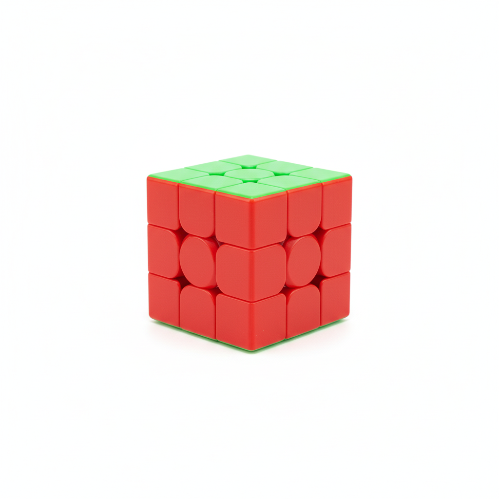 Stackable Building Block 3x3 Speed Cube with Display Case