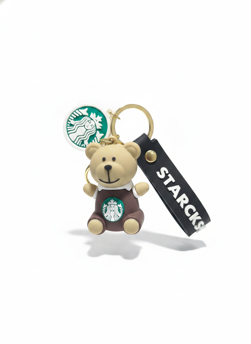 Starbucks Barista Bear Keychain