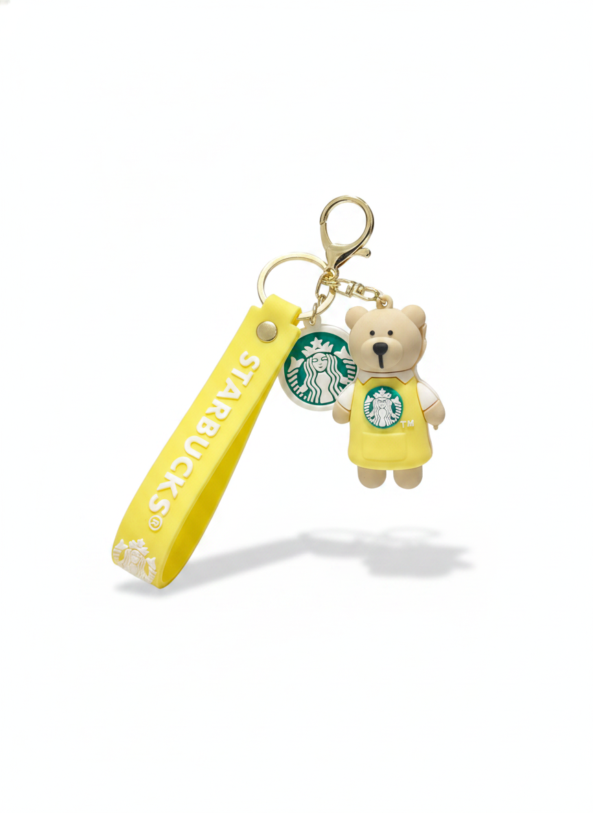 Starbucks Barista Bear Keychain