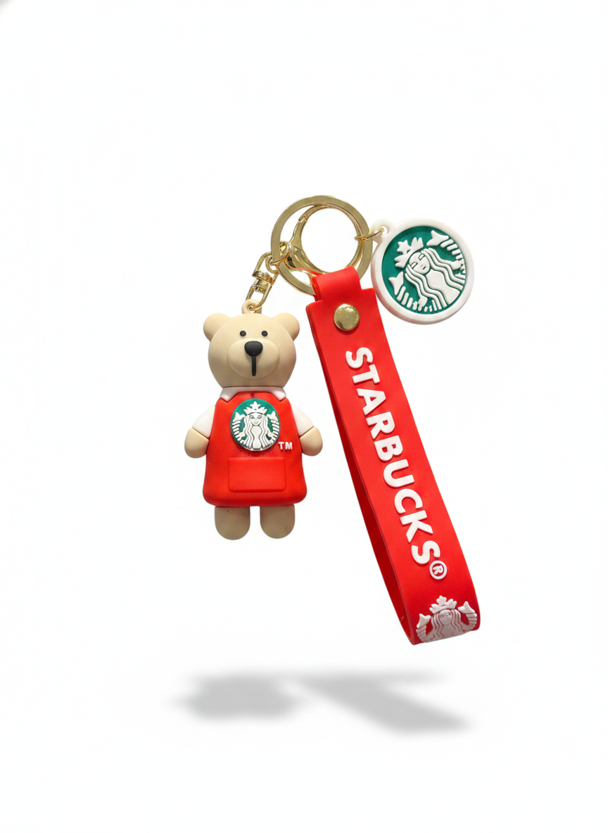 Starbucks Bearista Bear Keychain
