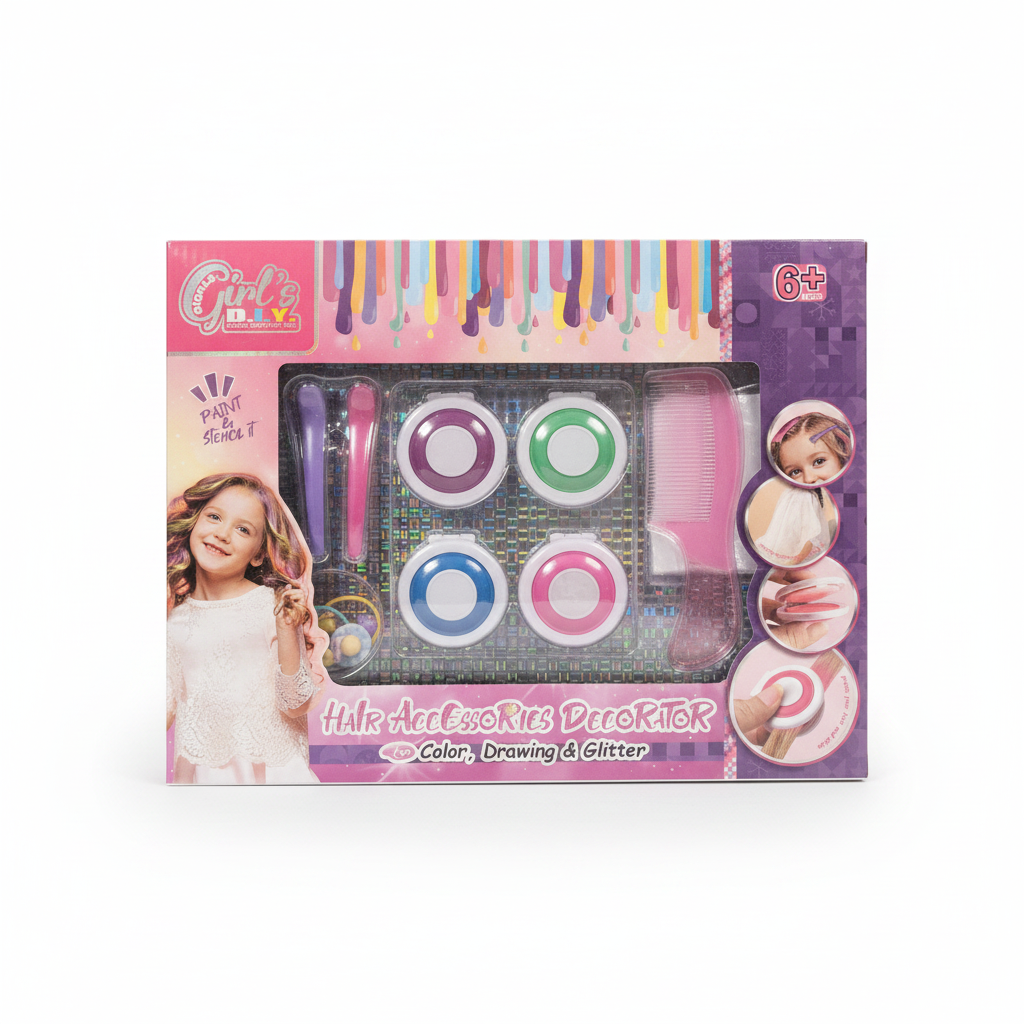 Studio Girl's D.I.Y. Hair Accessories Decorator For Color, Drawing & Glitter