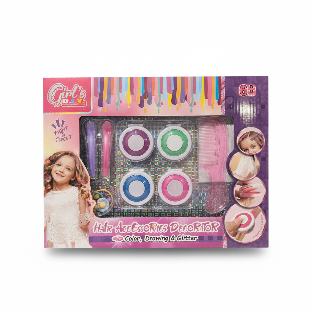 Studio Girl's D.I.Y. Hair Accessories Decorator For Color, Drawing & Glitter