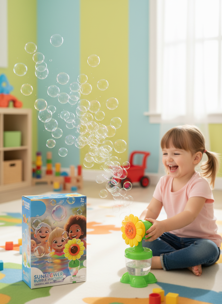 Sunflower Bubble Machine