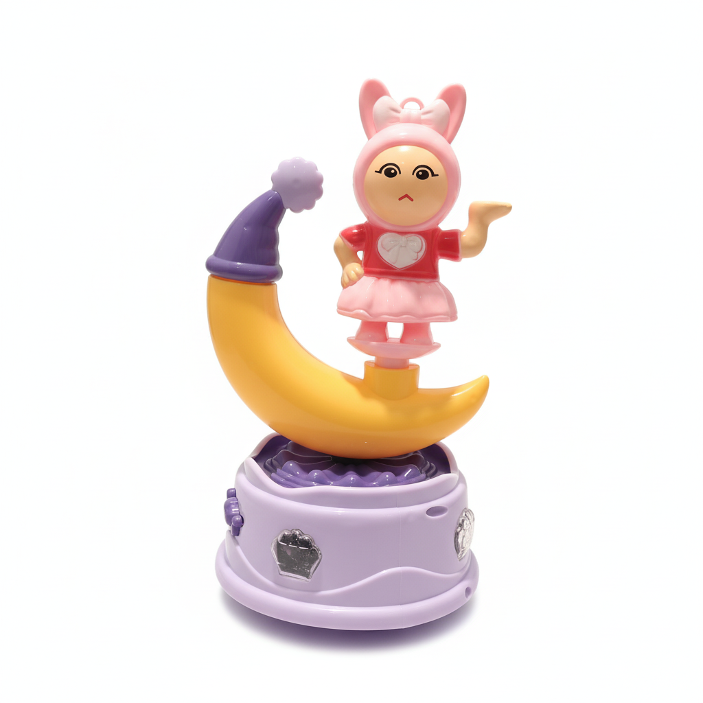 Sweet Bunny on Crescent Moon Musical Toy