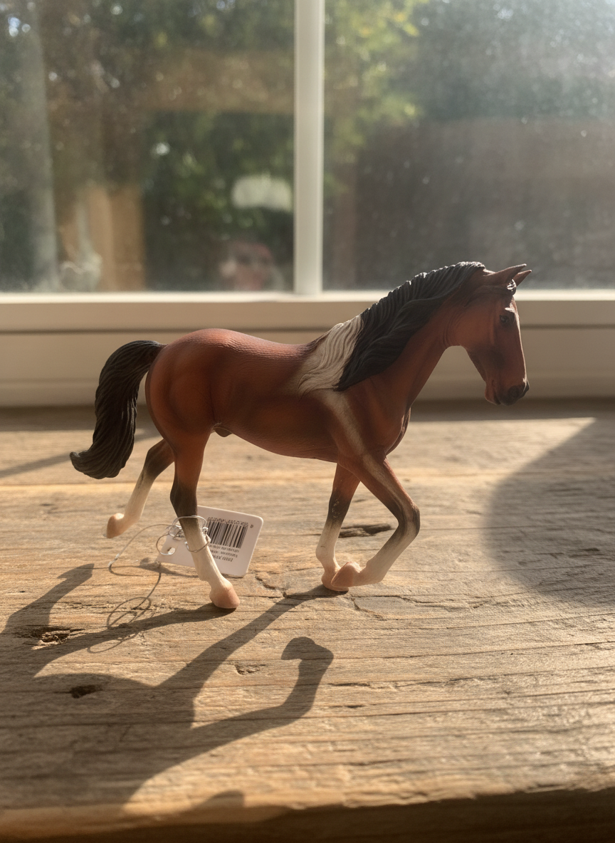 Tennessee Walking Stallion Bay Pinto Horse Figurine