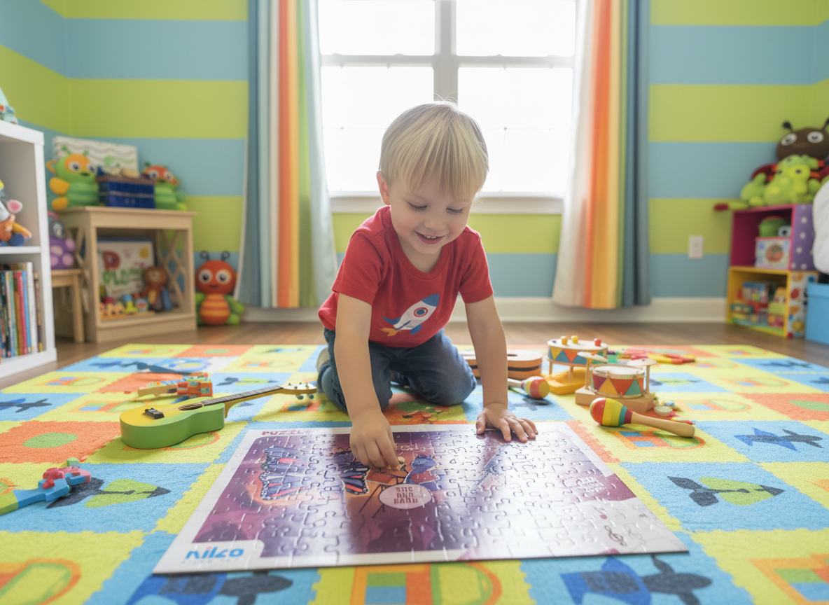 The Bug Band 50-Piece Puzzle with Activity Book