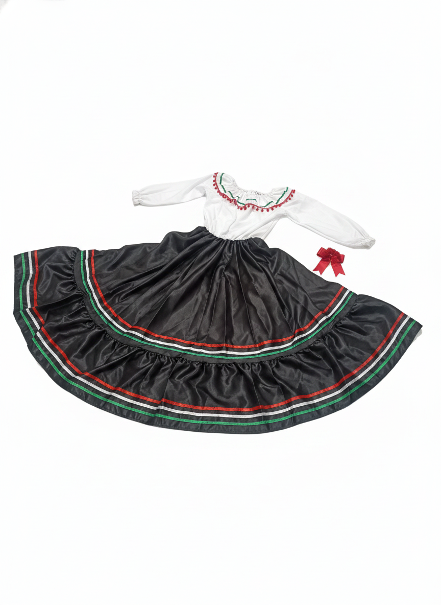 Traditional Mexican Fiesta Dance Costume Set