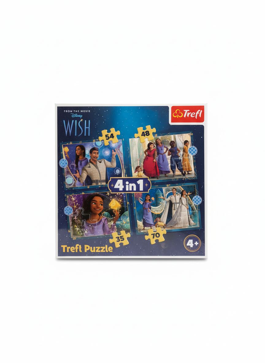 Trefl Disney Wish 4-in-1 Puzzle