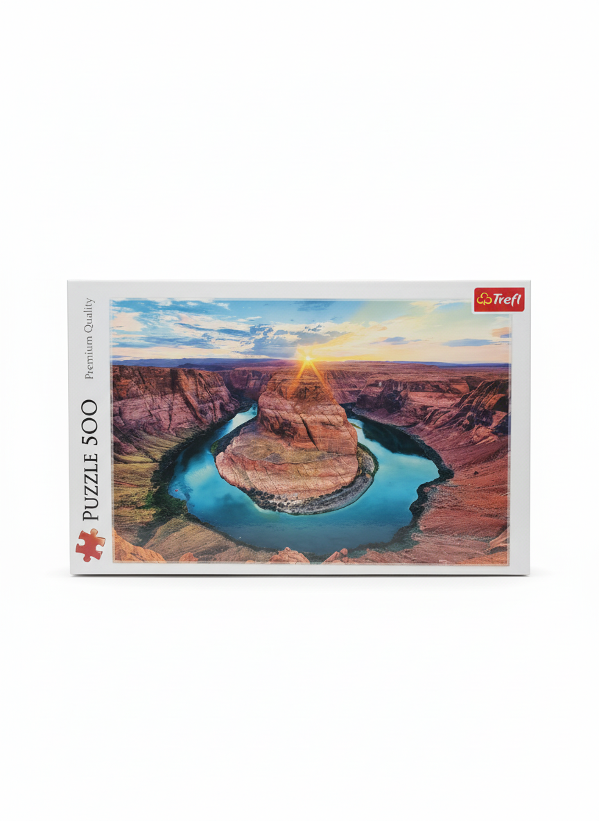 Trefl Premium Quality 500 Piece Jigsaw Puzzle: Horseshoe Bend Sunset