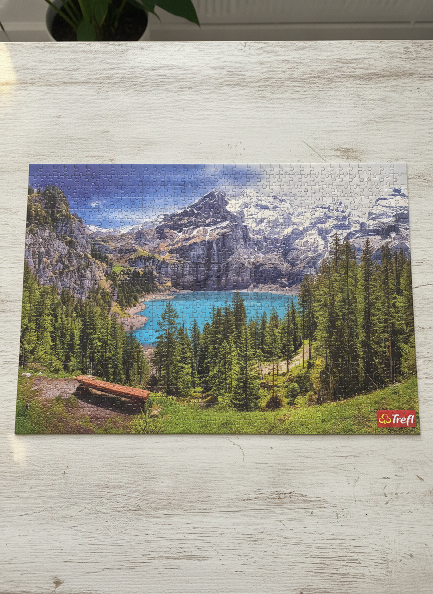 Trefl 1500 Piece Premium Quality Jigsaw Puzzle - Mountain Lake Scenery