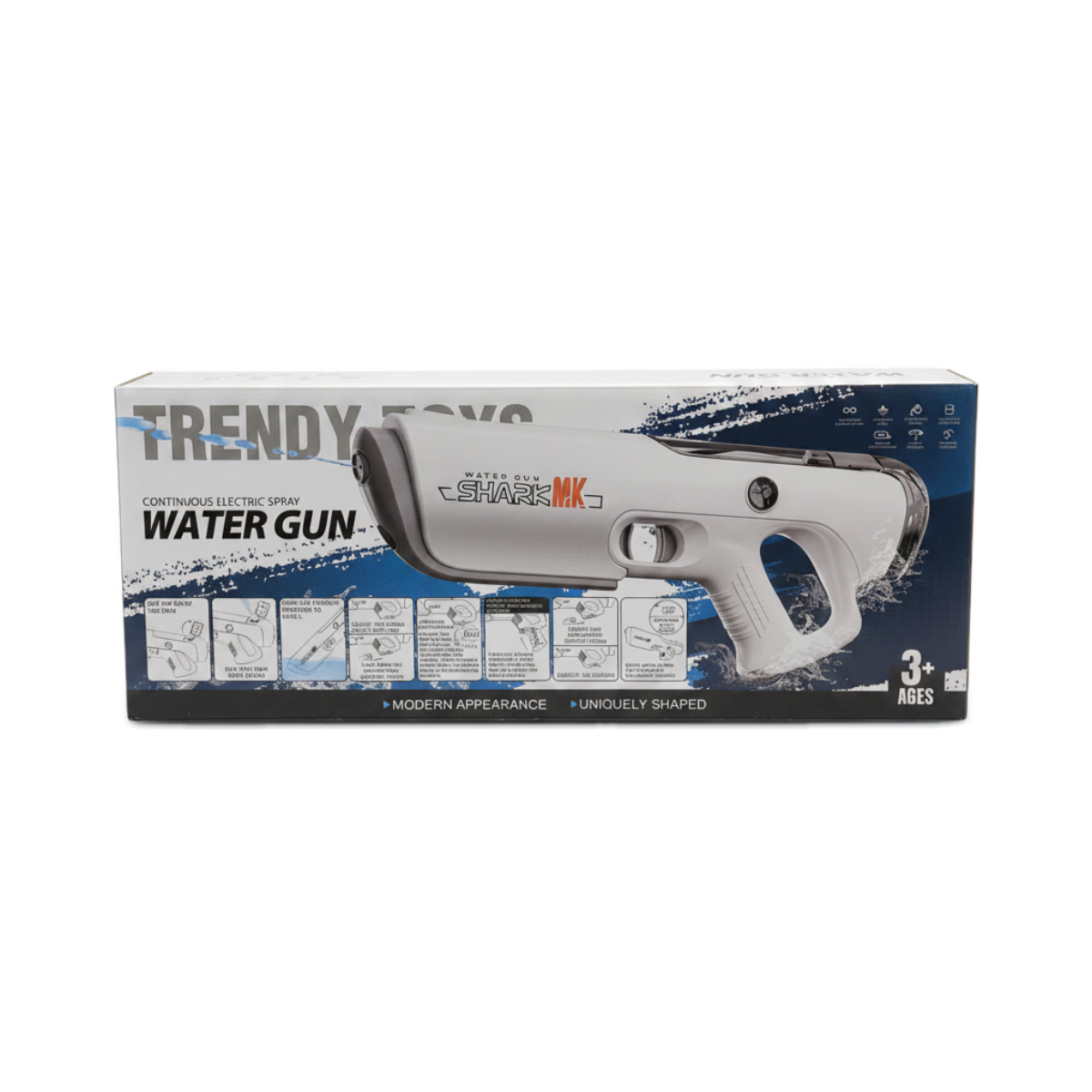 Trendy Toys Continuous Electric Spray Water Gun Shark MK