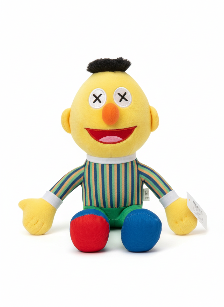 Ugglys Sesame Street Bert Plush Toy 30Cm