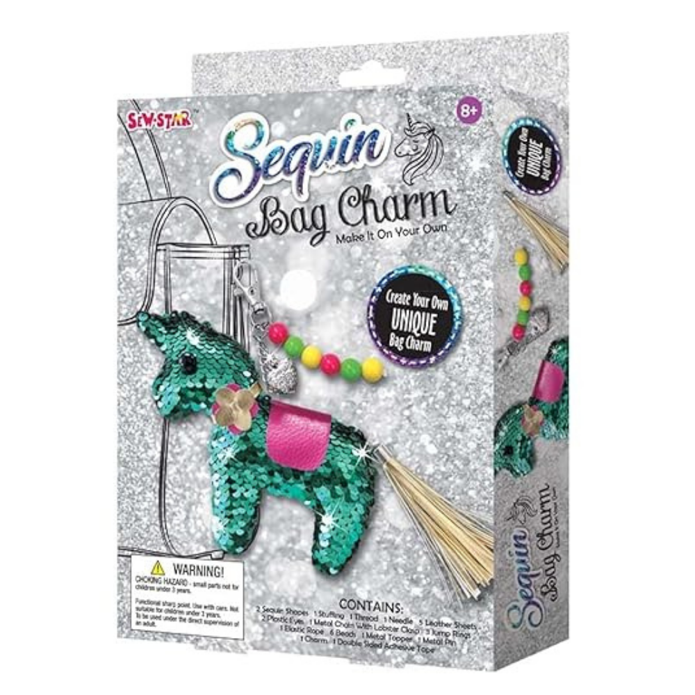 SEW STAR Sequin Bag Charm - Make It On Your Own