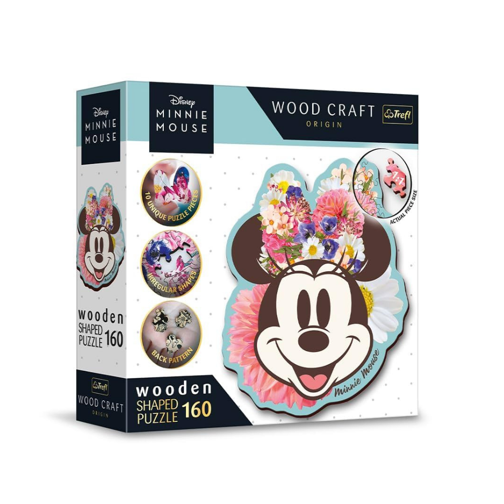 Disney Mickey Mouse Wood Craft Origin Shaped Wooden Puzzle - 160 Pieces