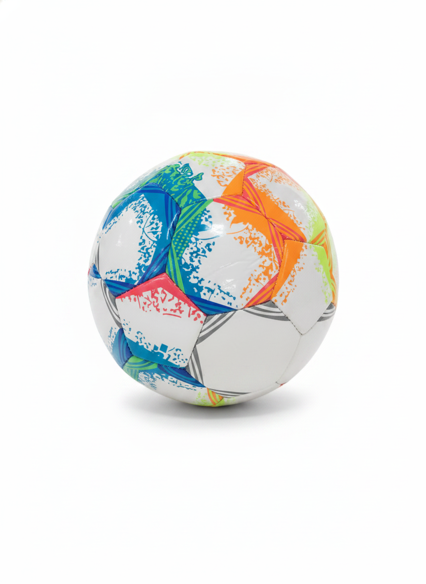 Vibrant Abstract Pattern Soccer Ball