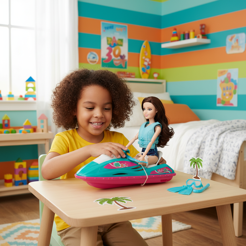 Welcome To The Sea Summer Holiday Doll & Jet Ski Play Set