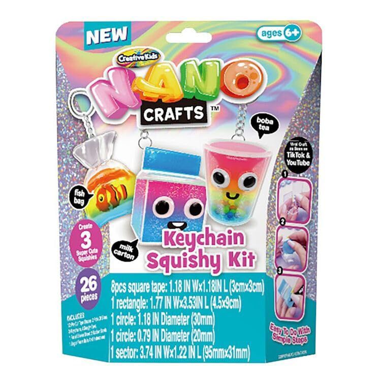 Nano Crafts Keychain Squishy Kit 26 PCS