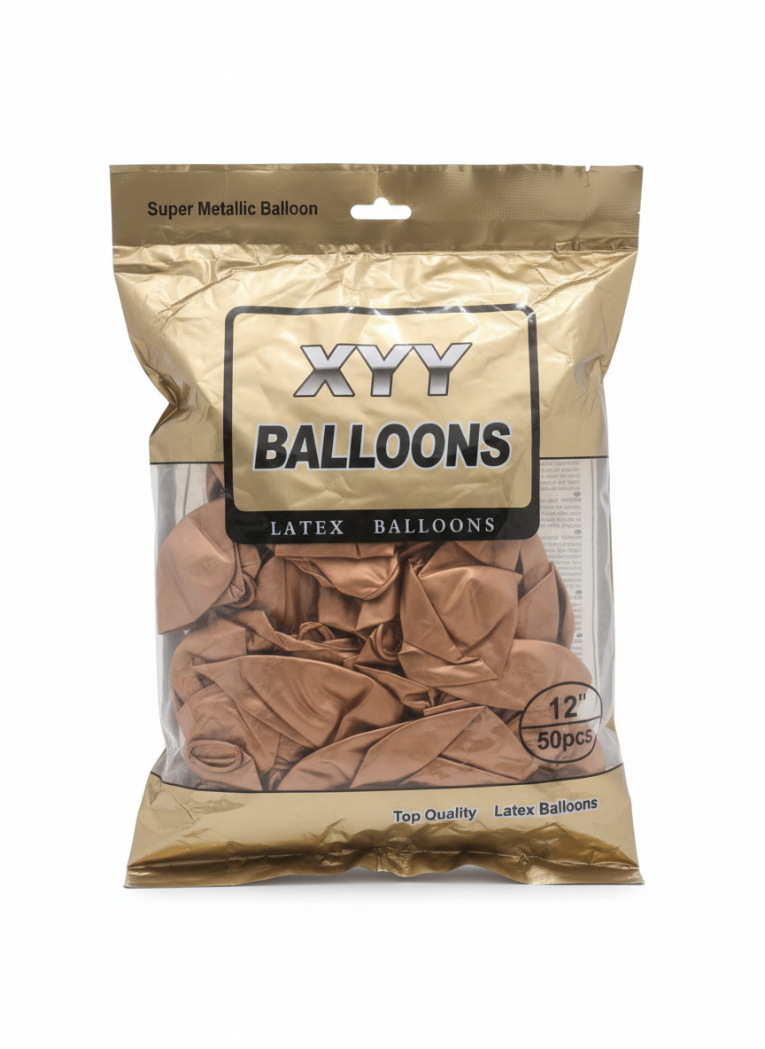 XYY Super Metallic Latex Bag Of Balloons