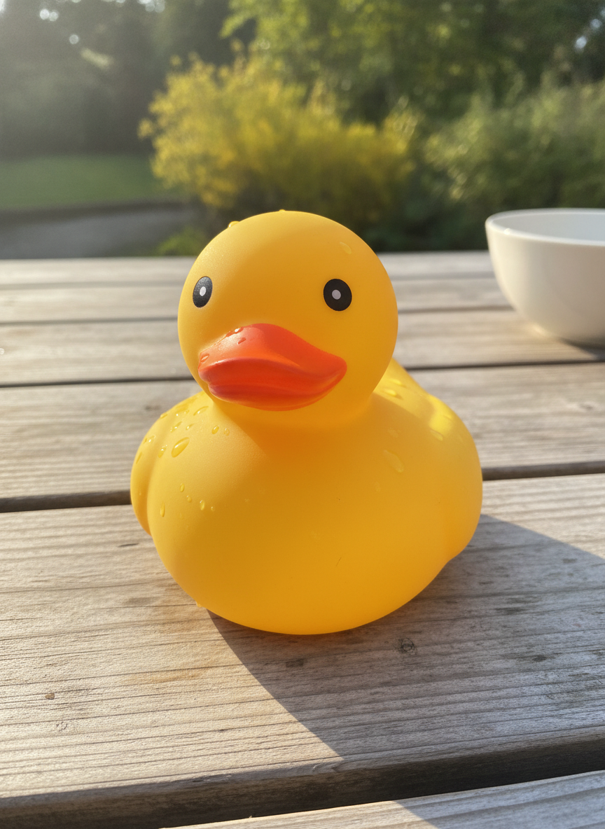 Yellow Duck Water Squirter Toy