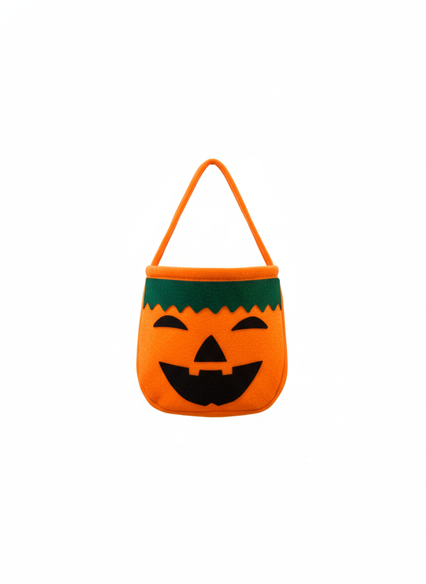 Felt Pumpkin Halloween Treat Bag