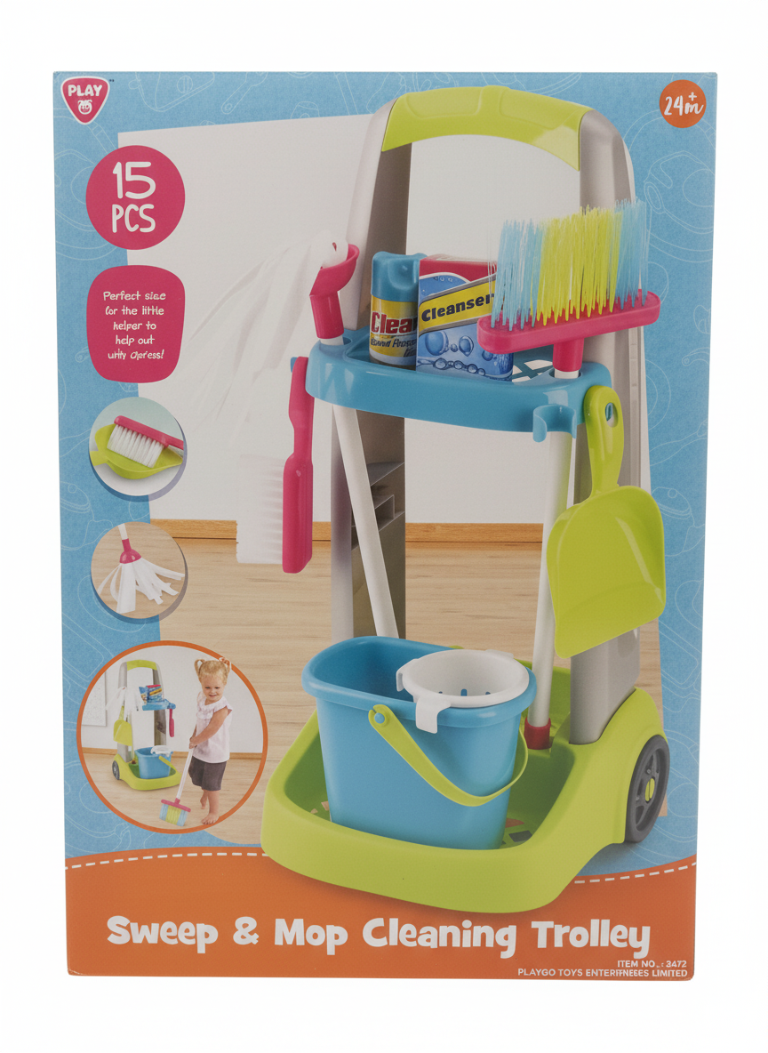 Sweep & Mop Cleaning Trolley
