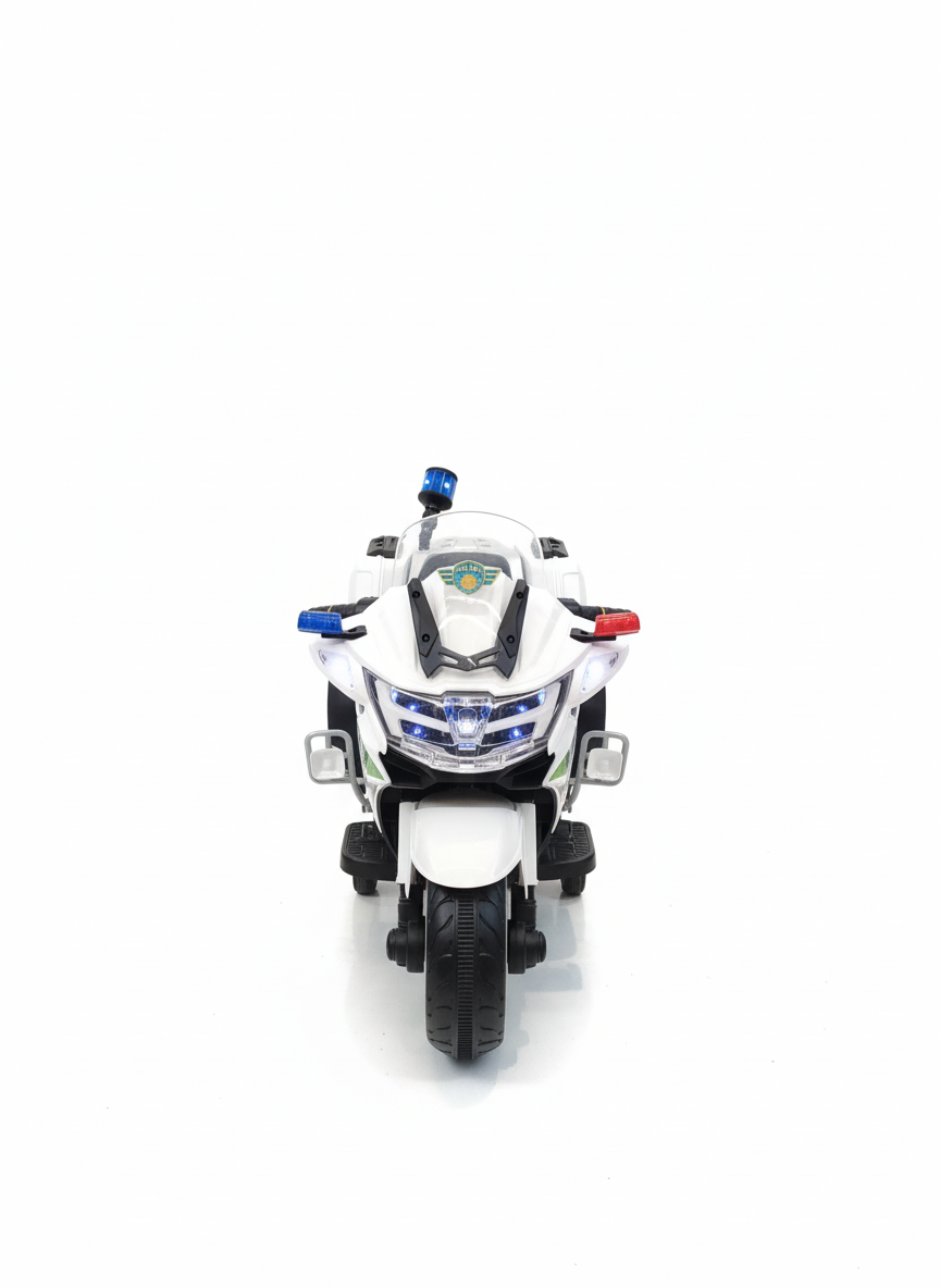 Kids' Electric Police Motorcycle Ride-On Toy
