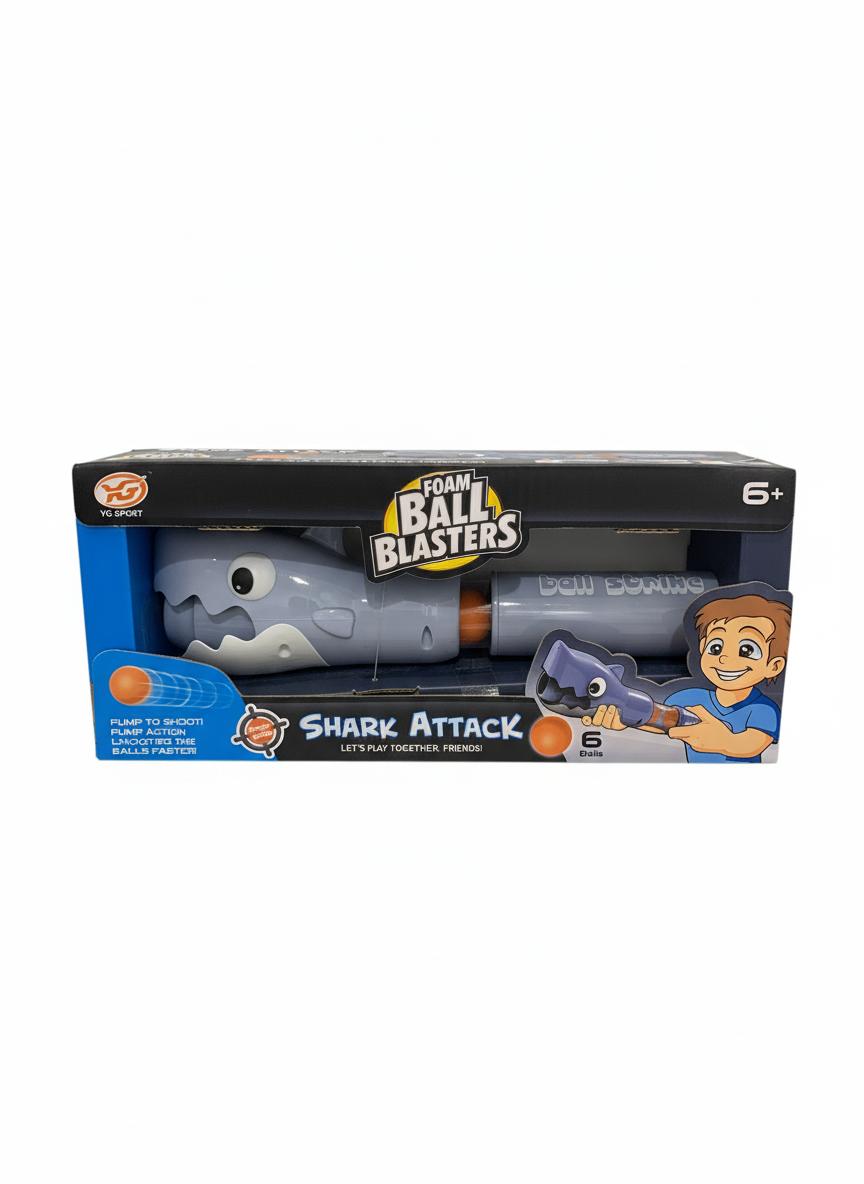 YG Sport Foam Ball Blasters Shark Attack