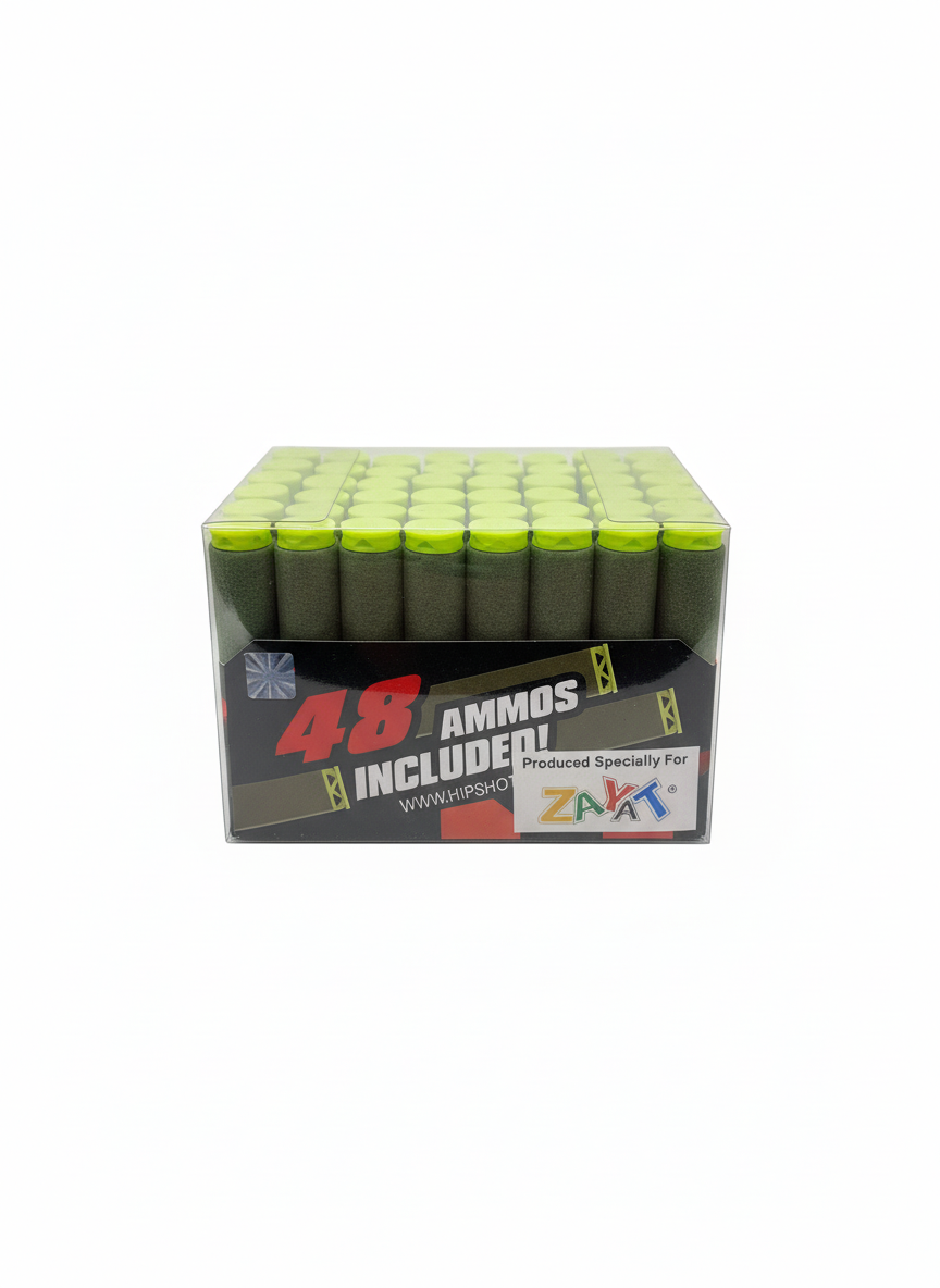 48-Pack Foam Toy Blaster Ammo Darts