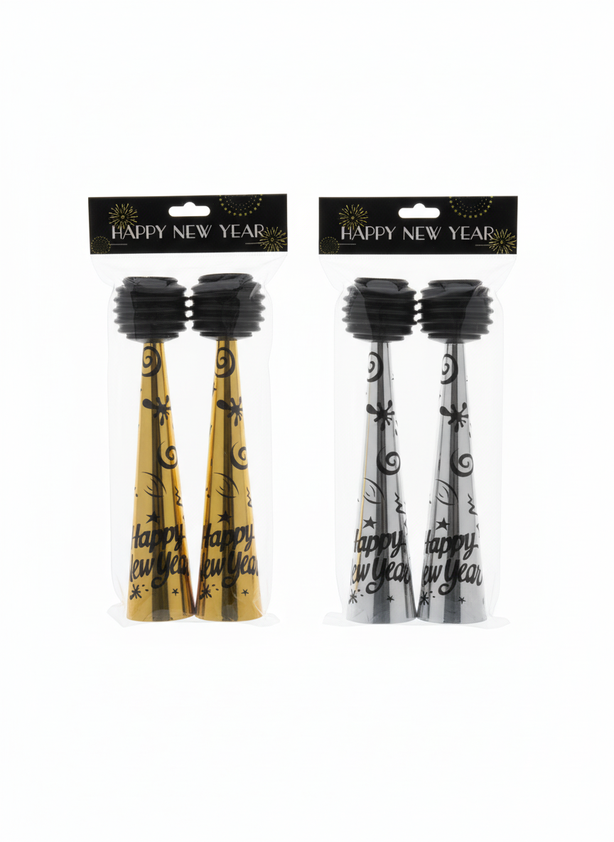 Happy New Year Party Horn (1-Pack)