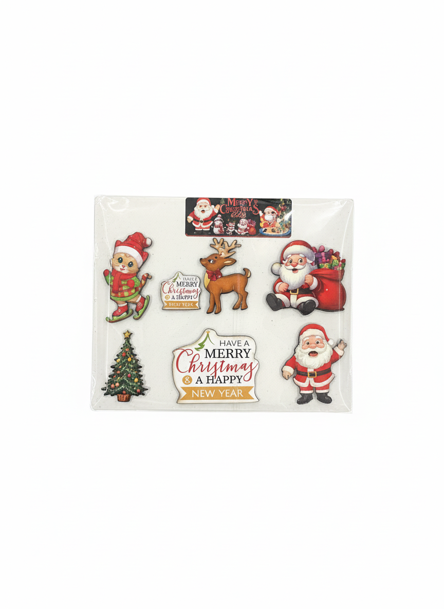 Merry Christmas & Happy New Year Refriger Stickers Collection