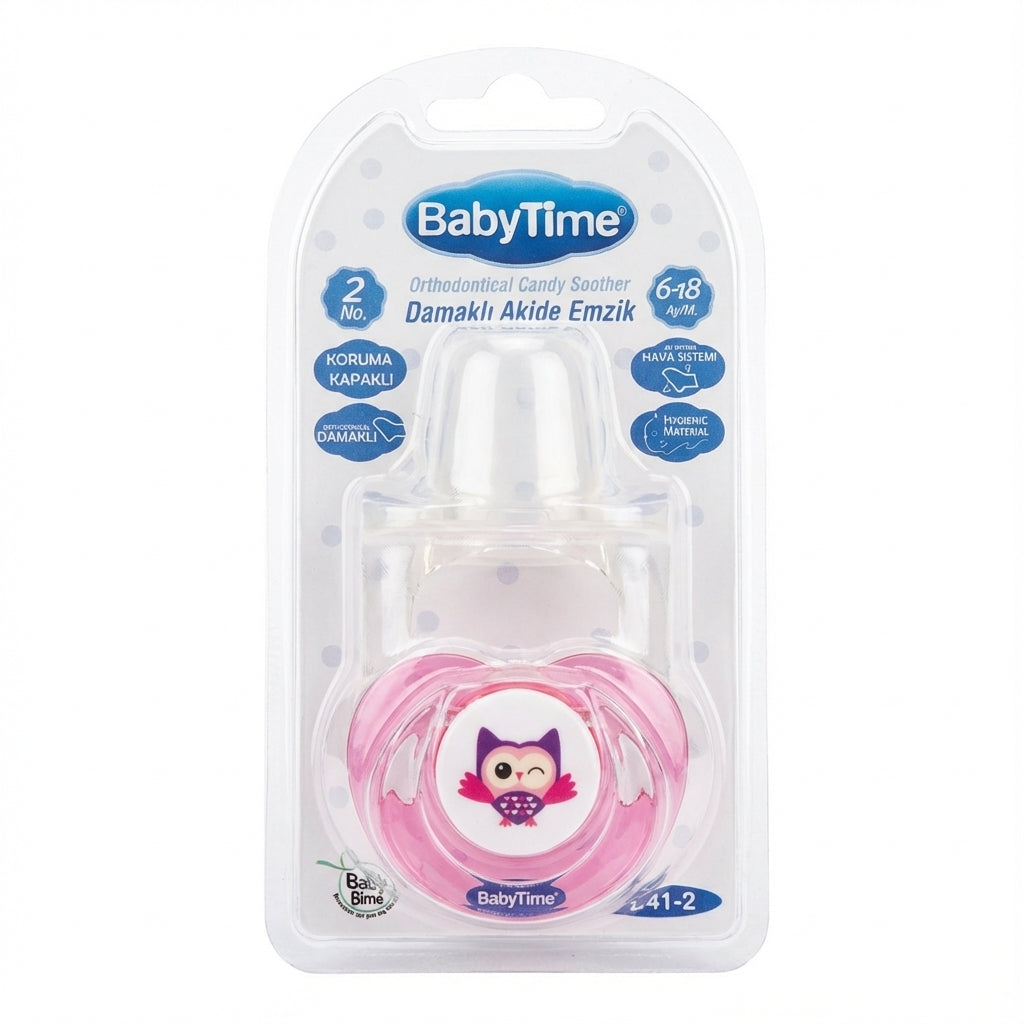 BabyTime Orthodontical Candy Soother, Size 2 (6-18 Months)