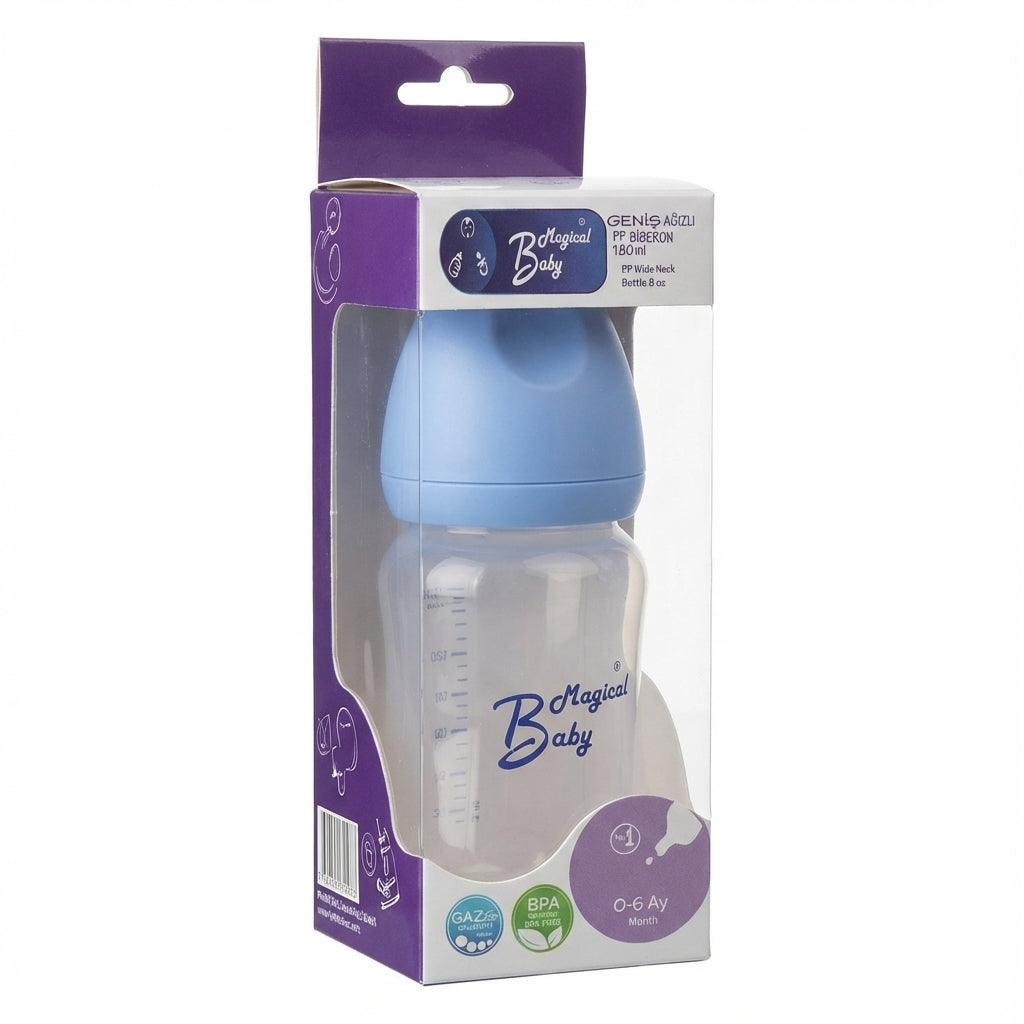 Magical Baby PP Wide Neck Baby Bottle 180ml / 6 oz